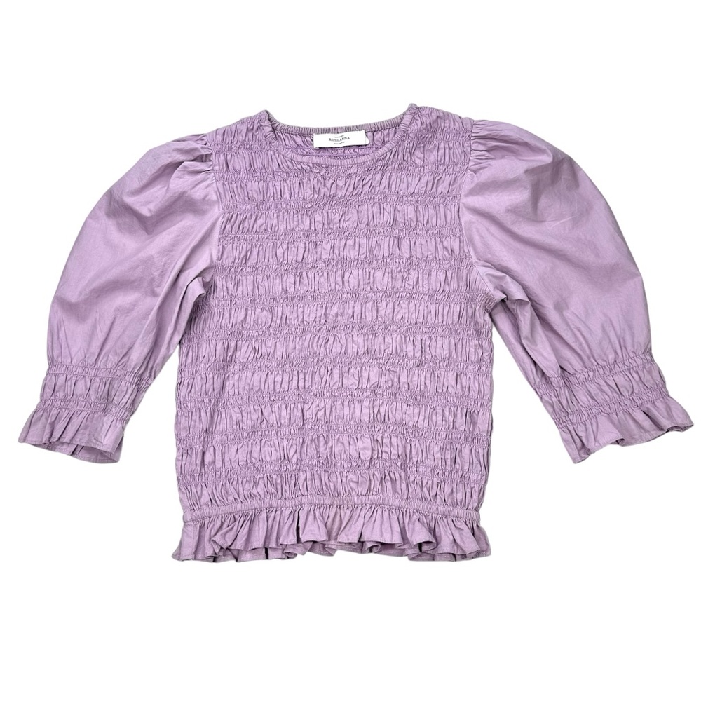 Roseanna Smocked Puff Sleeve cotton top, 36
